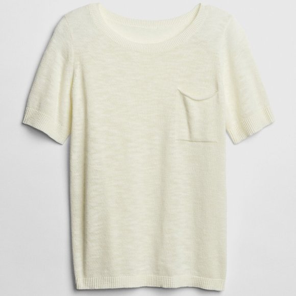 EUC Gap Crewneck Pocket Sweater in Slub Cotton - Picture 2 of 9